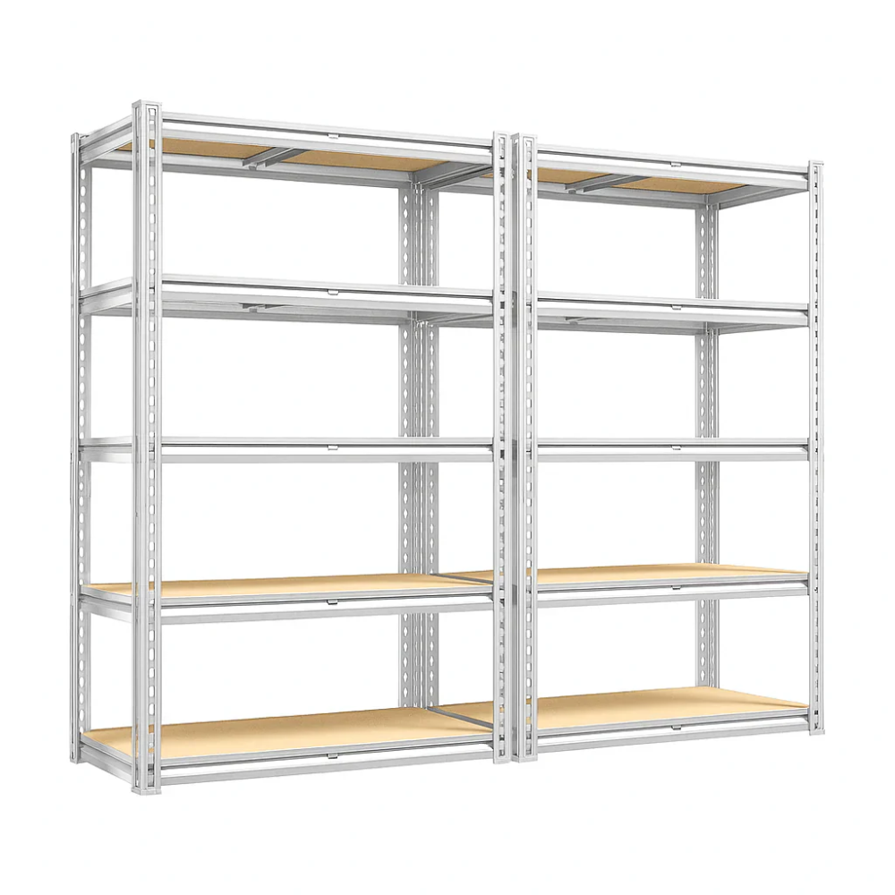 Estantería Metálica Ajustable de 5 Niveles (hasta 915 kg) para Garaje, Cocina y Depósito — FlexiRack™