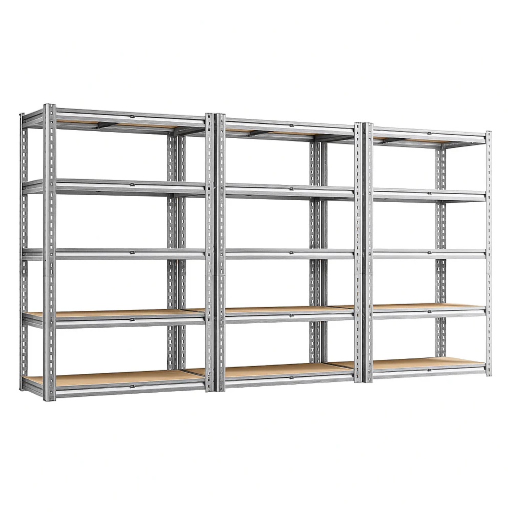 Estantería Metálica Ajustable de 5 Niveles (hasta 915 kg) para Garaje, Cocina y Depósito — FlexiRack™