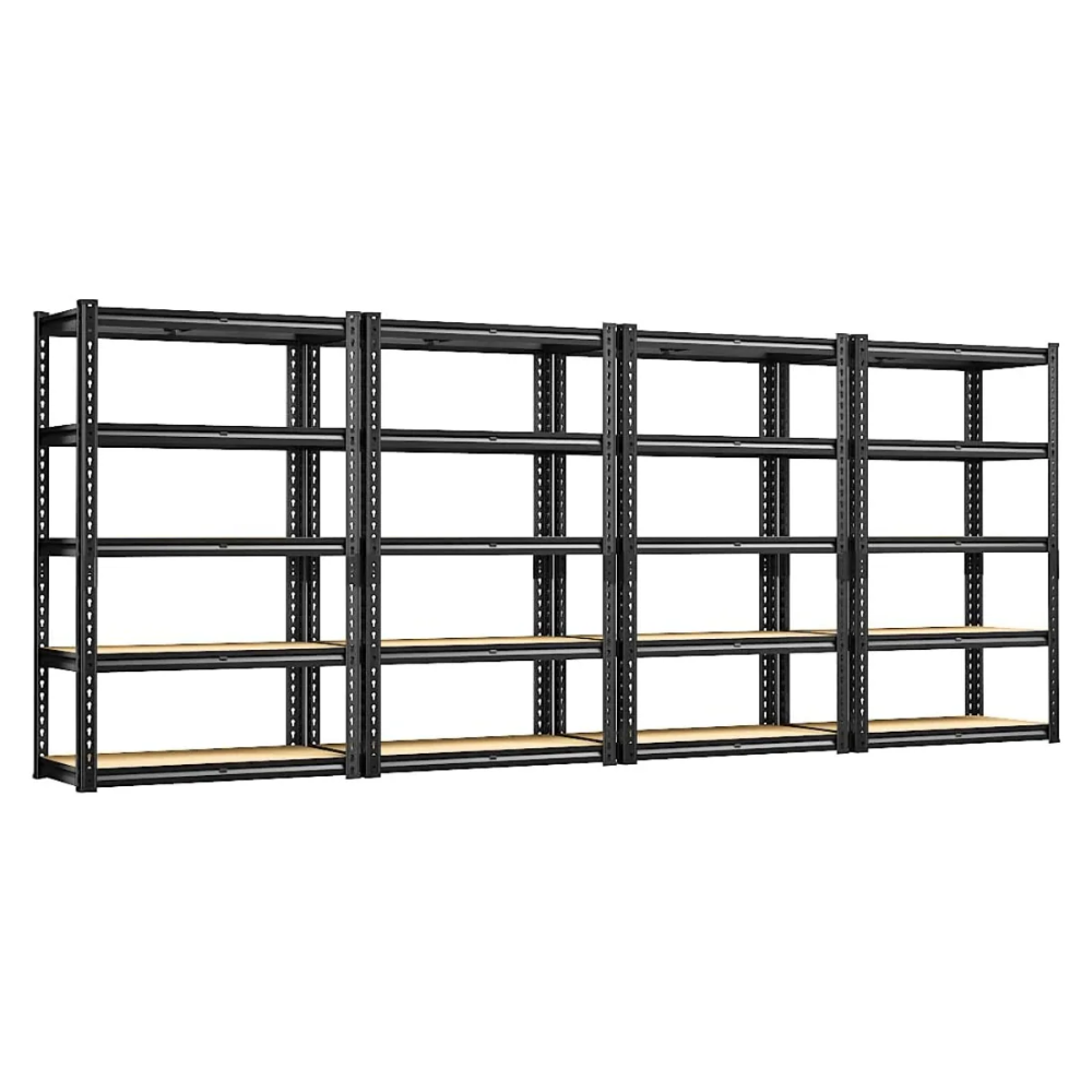 Estantería Metálica Ajustable de 5 Niveles (hasta 915 kg) para Garaje, Cocina y Depósito — FlexiRack™