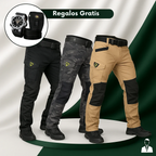 [3×2] Pantalones Tácticos Vektor Shadow — Ripstop/Poliéster + REGALOS: Reloj táctico, cinturón y riñonera