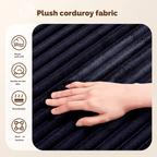 L-Shaped 3-Seater Modular Sofa, No Assembly, Upholstered in Corduroy Fabric – CloudFlex™