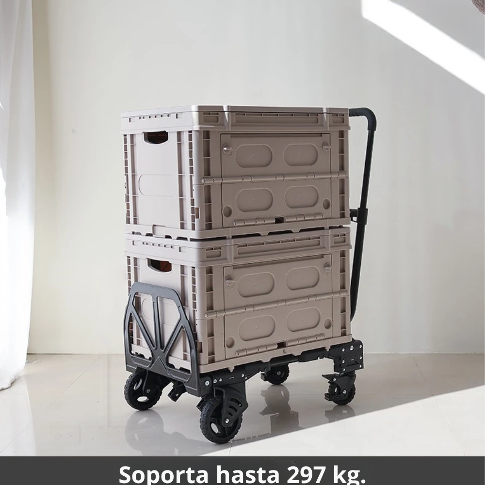 CargoFlex 2 en 1™: fuerza para cargar, ligero para guardar.