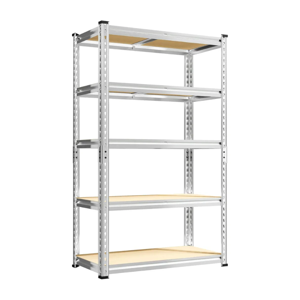 Estantería Metálica Ajustable de 5 Niveles (hasta 915 kg) para Garaje, Cocina y Depósito — FlexiRack™