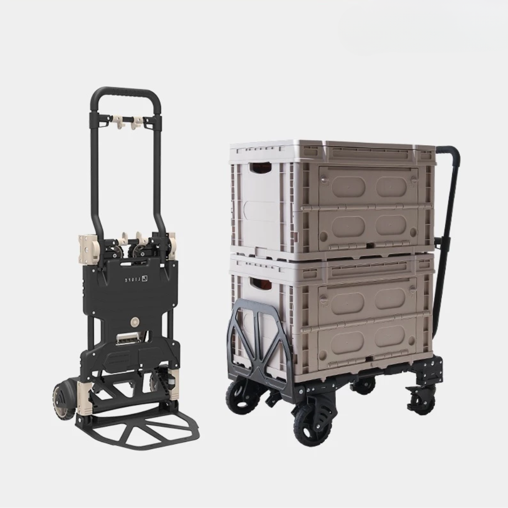 CargoFlex 2 en 1™: fuerza para cargar, ligero para guardar.