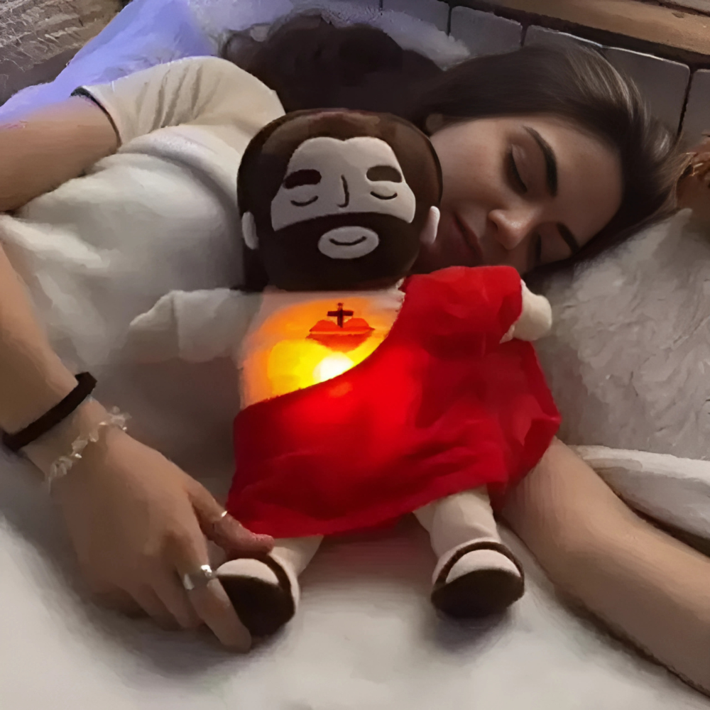 Peluche Jesús Sereno: Siente la Paz, Abraza el Amor